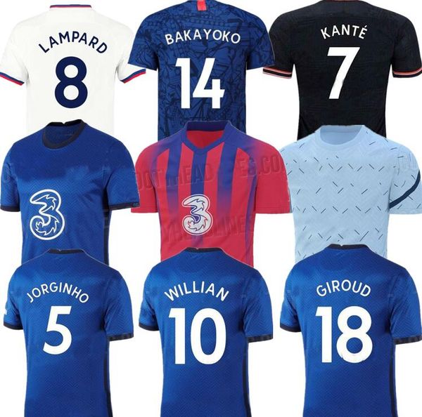 20 21 pulisic soccer jerseys 2019 2020 2021 abraham mount willian lampard football shirt set hudson odoi kante men women kids kit uniforms, Black;yellow