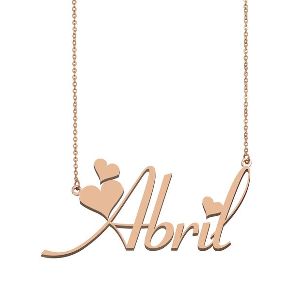 abril name necklace pendant for women girls birthday gift custom nameplate children friends jewelry 18k gold plated stainless steel, Silver
abril name necklace pendant for women girls birthday gift custom nameplate children friends jewelry 18k gold plated stainless steel, Silver