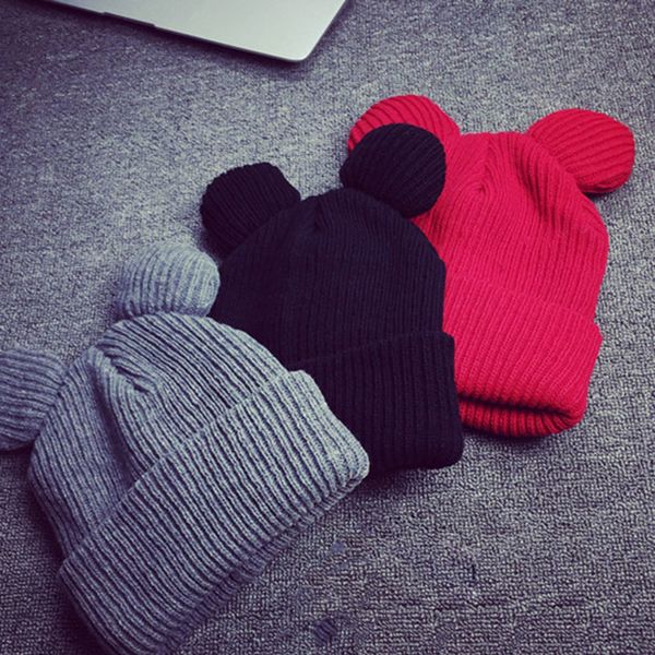 autumn winter women knitted hat cute cat ears beanie hat female warm caps, Blue;gray
autumn winter women knitted hat cute cat ears beanie hat female warm caps, Blue;gray