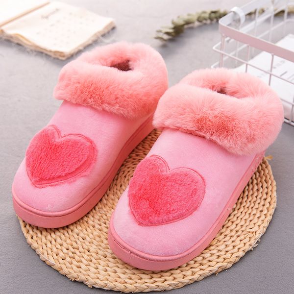 new arrival heart-shaped cotton women slippers warm plush winter fur slippers soft indoor shoes flat with home, Black
new arrival heart-shaped cotton women slippers warm plush winter fur slippers soft indoor shoes flat with home, Black