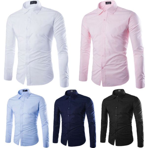 hiriign men's slim fit business shirt long sleeves dress shirts man solid color single breasted cotton shirt, White;black
hiriign men's slim fit business shirt long sleeves dress shirts man solid color single breasted cotton shirt, White;black