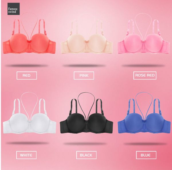 neck bra hanging 1 2 cup bras for women lingerie nylon seamless bra bralette smooth racerback intimates female underwear, Red;black
neck bra hanging 1 2 cup bras for women lingerie nylon seamless bra bralette smooth racerback intimates female underwear, Red;black