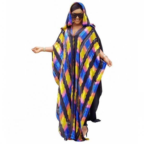 african dresses for women coloful striped chiffon abaya dress with hood plus size maxi long dress gowns with long inner wear, Black;gray
african dresses for women coloful striped chiffon abaya dress with hood plus size maxi long dress gowns with long inner wear, Black;gray