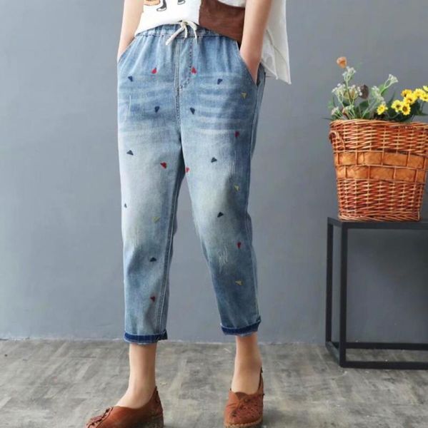 spring summer women jeans fashion vintage embroidery casual loose denim harem pants jean femme plus size s-4xl r662, Blue
spring summer women jeans fashion vintage embroidery casual loose denim harem pants jean femme plus size s-4xl r662, Blue