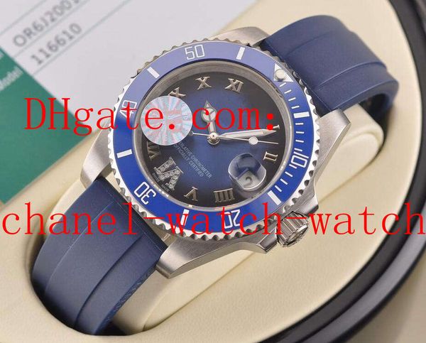 116610 116618 40mm mens watches sapphire glass diamond mechanical automatic movement rubber bands waterproof men's wrist watch, Slivery;brown
116610 116618 40mm mens watches sapphire glass diamond mechanical automatic movement rubber bands waterproof men's wrist watch, Slivery;brown