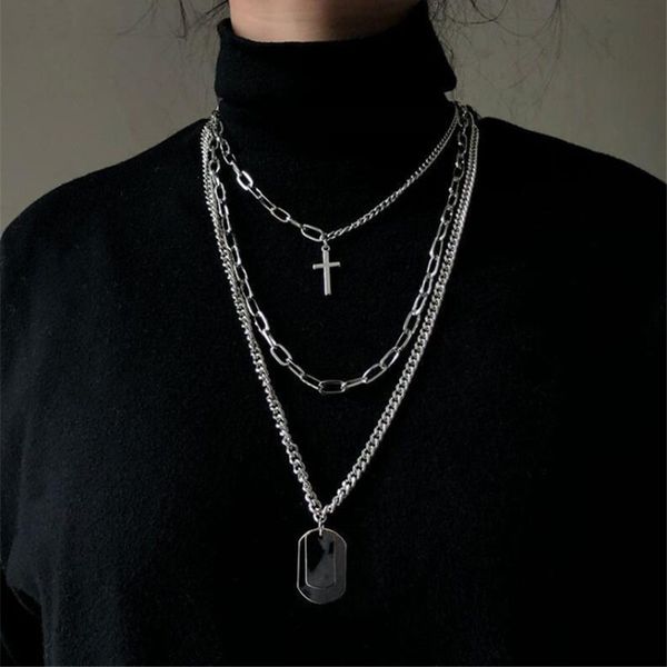 multi-layer cross pendant necklaces for women gold silver color chain necklace rock jewelry accessories
multi-layer cross pendant necklaces for women gold silver color chain necklace rock jewelry accessories