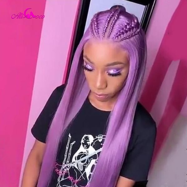 ali coco 150% purple human hair wig brazilian remy straight pink /orange /bule lace front wig light blue ombre wigs for women, Black;brown
ali coco 150% purple human hair wig brazilian remy straight pink /orange /bule lace front wig light blue ombre wigs for women, Black;brown