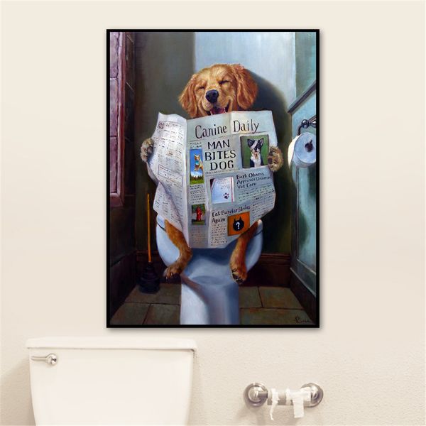 cute posters and prints bathroom room decor wall art prints funny dog toilet reading paper home decorative nordic canvas art
cute posters and prints bathroom room decor wall art prints funny dog toilet reading paper home decorative nordic canvas art
