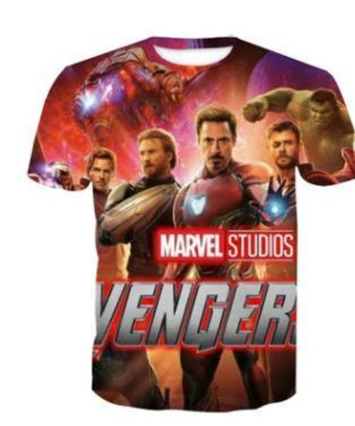 men women summer tshirt short sleeved marvel movie tees avengers 4 3d print t shirts, White;black
men women summer tshirt short sleeved marvel movie tees avengers 4 3d print t shirts, White;black