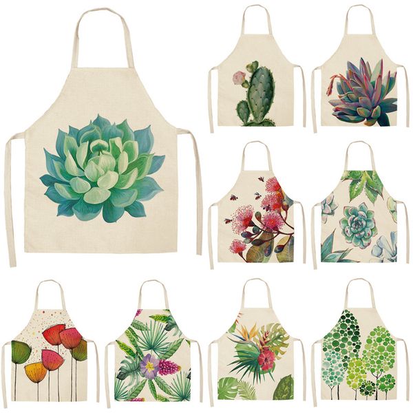 1pcs succulent plants green leaves pattern kitchen aprons home cooking baking shop cotton linen cleaning apron 53*65cm
1pcs succulent plants green leaves pattern kitchen aprons home cooking baking shop cotton linen cleaning apron 53*65cm