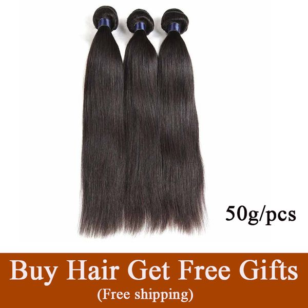 brazilian straight hair 3/4 bundles unprocessed human straight hair weaves natural color brazilian hair bundles 50g/bundles weave, Black
brazilian straight hair 3/4 bundles unprocessed human straight hair weaves natural color brazilian hair bundles 50g/bundles weave, Black