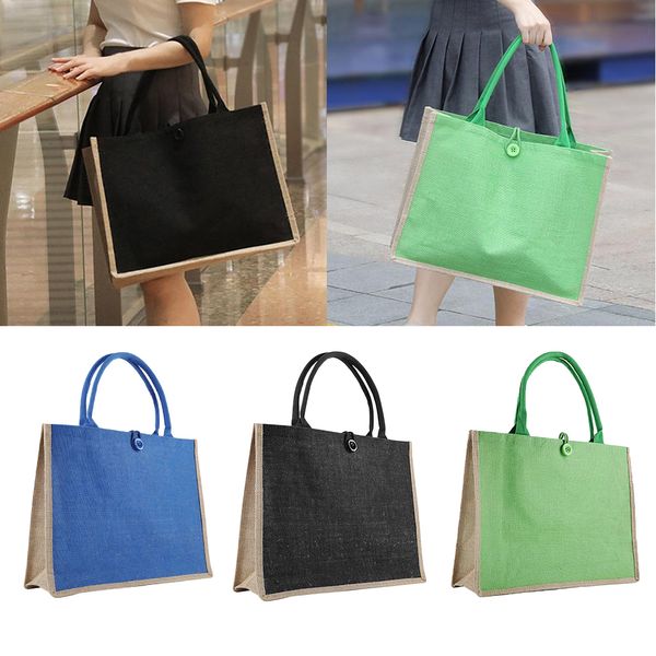 3pcs cotton linen bags with handle, large reusable tote bags, ideal for shopping, travel, outing, Black;red
3pcs cotton linen bags with handle, large reusable tote bags, ideal for shopping, travel, outing, Black;red