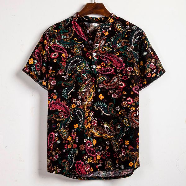 summer men's shirt hawaiian short sleeve shirt ethnic printing casual cotton linen loose blouse streetwear camisa masculina, White;black
summer men's shirt hawaiian short sleeve shirt ethnic printing casual cotton linen loose blouse streetwear camisa masculina, White;black