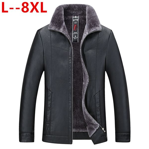 8xl 6x men's winter warm fleece jackets and coats autumn men hat detachable leather jackets outwear motorcycle pu leather jacket, Black
8xl 6x men's winter warm fleece jackets and coats autumn men hat detachable leather jackets outwear motorcycle pu leather jacket, Black