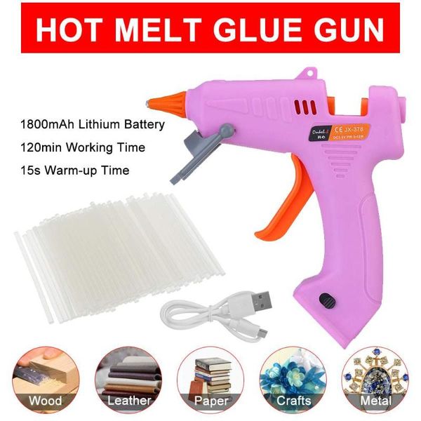 melt glue guns 3.6v lithium-ion wireless graft repair heat guns pneumatic home diy glue with 100/40/20/10pcs sticks
melt glue guns 3.6v lithium-ion wireless graft repair heat guns pneumatic home diy glue with 100/40/20/10pcs sticks