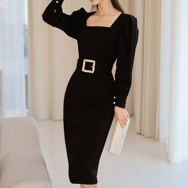 cross border 2020 new celebrity slim temperament square neck medium long waist fashion bag hip dress woman, Red;yellow
cross border 2020 new celebrity slim temperament square neck medium long waist fashion bag hip dress woman, Red;yellow