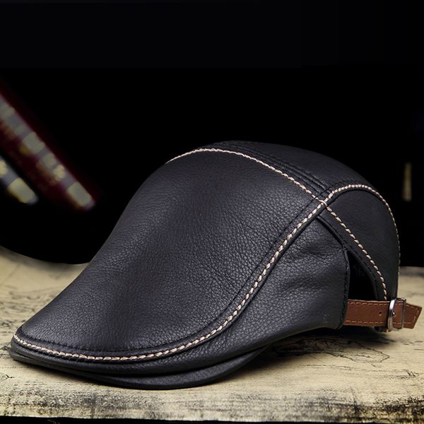 ja0301 2020 autumn man brand genuine leather beret hats male fashion forward caps duckbill adjustale casquette boina trucker cap, Blue;gray
ja0301 2020 autumn man brand genuine leather beret hats male fashion forward caps duckbill adjustale casquette boina trucker cap, Blue;gray