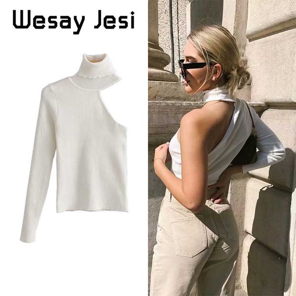 vintage asymmetic high collar knitted sweater women 2019 fashion one shoulder long sleeve stretchy slim pullovers chic, Black;white
vintage asymmetic high collar knitted sweater women 2019 fashion one shoulder long sleeve stretchy slim pullovers chic, Black;white