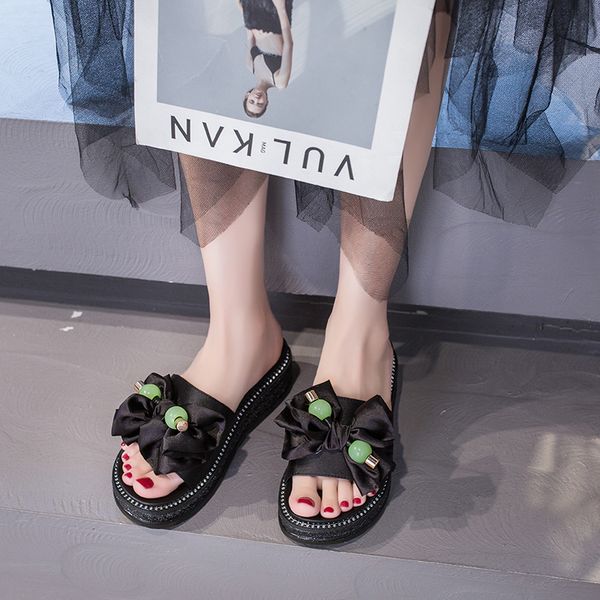 bow slippers women black beige platform wedge slippers sandals summer elegant thick sole sandals women beach slides 2020
bow slippers women black beige platform wedge slippers sandals summer elegant thick sole sandals women beach slides 2020