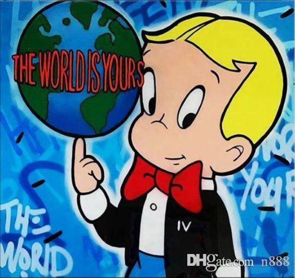 alec monopoly handpainted & hd print cartoon graffiti pop art oil painting the world is yours on canvas multi size g230 200314
alec monopoly handpainted & hd print cartoon graffiti pop art oil painting the world is yours on canvas multi size g230 200314