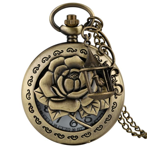 retro bronze fashion hollow quartz pocket watch with birdcage accessory pendant necklace chain watches nice gifts for men women, Slivery;golden
retro bronze fashion hollow quartz pocket watch with birdcage accessory pendant necklace chain watches nice gifts for men women, Slivery;golden