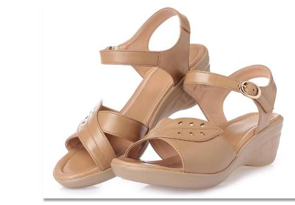 2019 women's sandals in summer with new style slope heel middle heel @02, Black
2019 women's sandals in summer with new style slope heel middle heel @02, Black