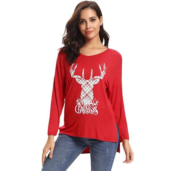 женская crew neck с длинным рукавом рождественский олень футболка туника tops, White
женская crew neck с длинным рукавом рождественский олень футболка туника tops, White
