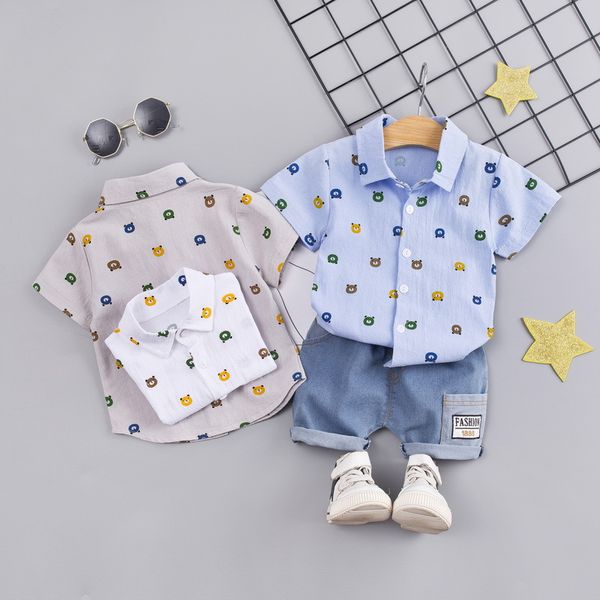 Children BOY'S Summer Wear Cotton Linen Short-sleeved Shirt Set 2019 New Style Summer Children Baby Two-Piece Set Korean-style
Children BOY'S Summer Wear Cotton Linen Short-sleeved Shirt Set 2019 New Style Summer Children Baby Two-Piece Set Korean-style