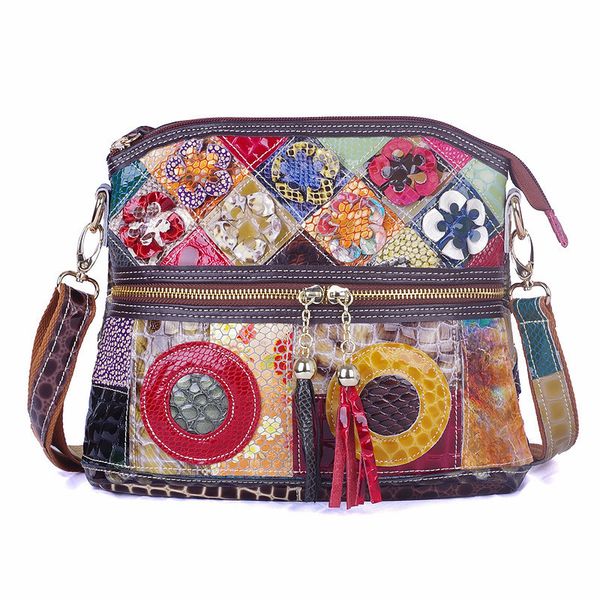 women's leather bags european and american fashion popular cowhide messenger bag snakeskin color contrast single-shoulder bag
women's leather bags european and american fashion popular cowhide messenger bag snakeskin color contrast single-shoulder bag
