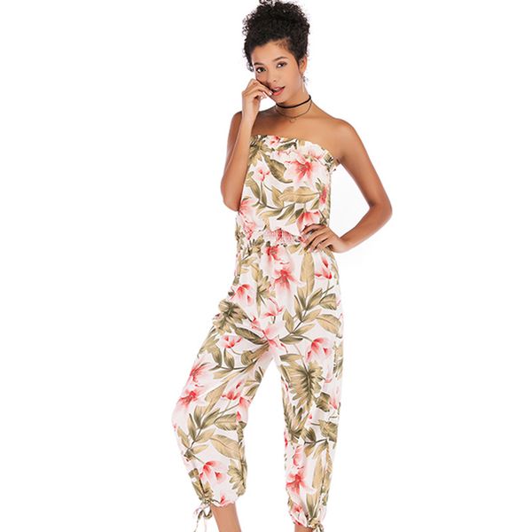 2020 spring clothing europe and america selling new products women's dress off-shoulder casual one-piece straight-leg pants, Black;white
2020 spring clothing europe and america selling new products women's dress off-shoulder casual one-piece straight-leg pants, Black;white