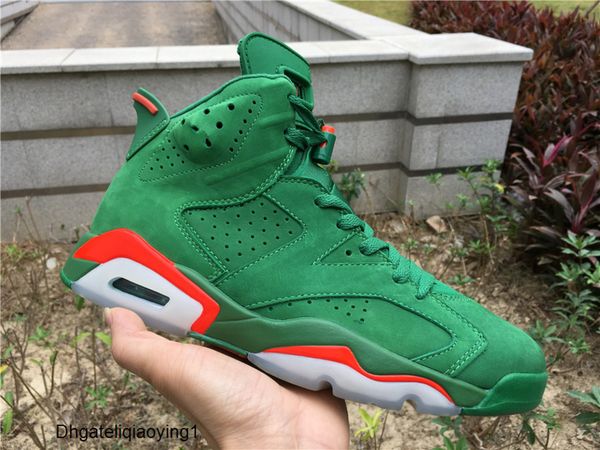 new with orange box 6 gatorade green suede men basketball shoes sports sneaker trainers size 8-13, Black
new with orange box 6 gatorade green suede men basketball shoes sports sneaker trainers size 8-13, Black