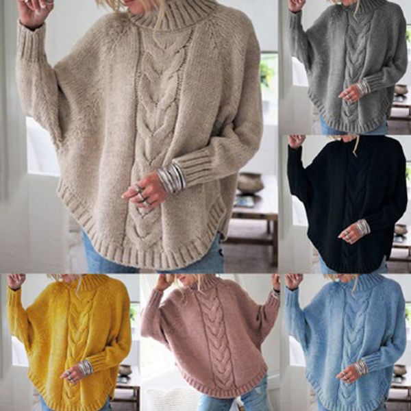 2020 ladies sweater fashion autum winter new style increase loose bat sleeves women knitted sweater turtleneck l501, White;black
2020 ladies sweater fashion autum winter new style increase loose bat sleeves women knitted sweater turtleneck l501, White;black