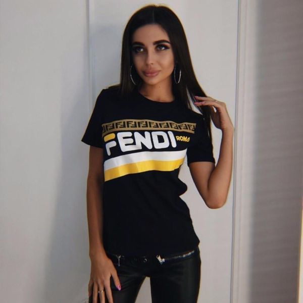 2019 high-end cotton europe and the united states spring and summer new round neck short-sleeved women's t-shirt m19003 619, White
2019 high-end cotton europe and the united states spring and summer new round neck short-sleeved women's t-shirt m19003 619, White