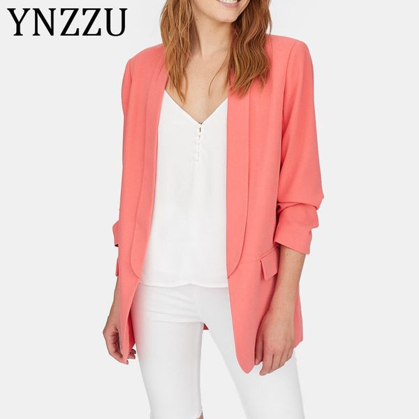 ynzzu 2019 autumn new fashion candy color blazer women casual shawl collar fold sleeve women's jacket blazer feminino ao988, White;black
ynzzu 2019 autumn new fashion candy color blazer women casual shawl collar fold sleeve women's jacket blazer feminino ao988, White;black