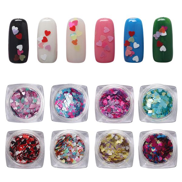 nail art decorations 1box 12 color shiny glitter love heart sequins decoration manicure diy decoraction, Silver;gold
nail art decorations 1box 12 color shiny glitter love heart sequins decoration manicure diy decoraction, Silver;gold