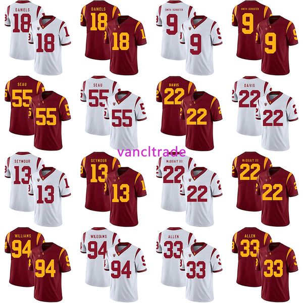 2019 ncaa football usc trojans 18 jt daniels 9 smith-schuster 55 junior seau 22 davis 13 seymour 22 mcquay iii 94 williams 33 allen jerseys, Black;red
2019 ncaa football usc trojans 18 jt daniels 9 smith-schuster 55 junior seau 22 davis 13 seymour 22 mcquay iii 94 williams 33 allen jerseys, Black;red