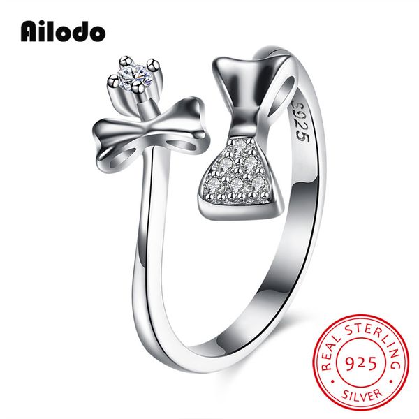 ailodo luxury 100% real 925 sterling silver rings for women double bowknot cz engagement wedding rings fashion jewelry ld316, Slivery;golden
ailodo luxury 100% real 925 sterling silver rings for women double bowknot cz engagement wedding rings fashion jewelry ld316, Slivery;golden