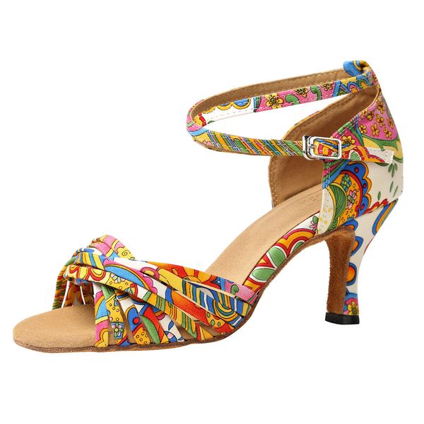 graffiti painting hoof heel sandals open toe shoes women's art strap shoes printed satin latin dance high heels, Black
graffiti painting hoof heel sandals open toe shoes women's art strap shoes printed satin latin dance high heels, Black