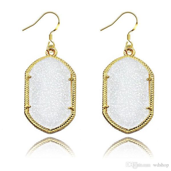 Gold Bezel Kendra Style Signature Earrings Bling Bling Geometry Statement Earrings Fashion Dangle Earrings For Women 8 Colors, Silver
Gold Bezel Kendra Style Signature Earrings Bling Bling Geometry Statement Earrings Fashion Dangle Earrings For Women 8 Colors, Silver