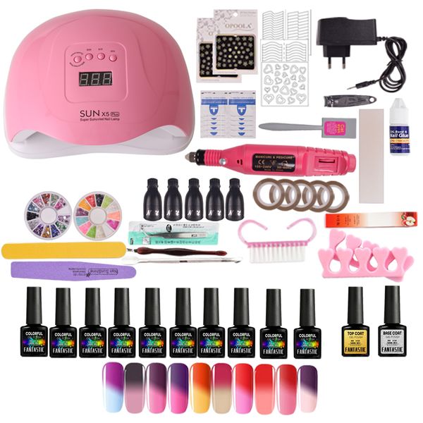 36 вт ногтей сушилка инструменты для маникюрный набор гель-лак маникюрный набор наращивание ногтей для гель-лак искусство наборы