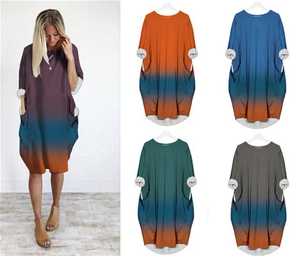 gradient women long sleeve dress fashion designer new casual loose round neck printing dress female plus size pocket dresses clothing, Black;gray
gradient women long sleeve dress fashion designer new casual loose round neck printing dress female plus size pocket dresses clothing, Black;gray