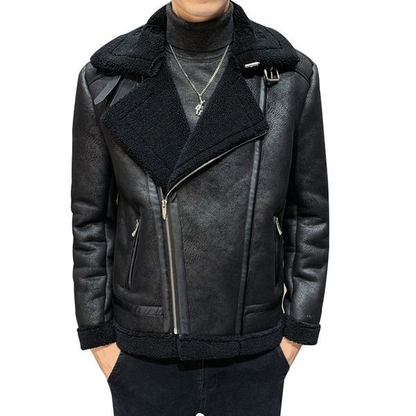 aboorun men's suede jacket black slim thicken fleece warm suit for male 2019 new r3080
aboorun men's suede jacket black slim thicken fleece warm suit for male 2019 new r3080
