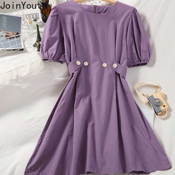 joinyouth party dress summer women robe puff sleeve slim fit solid elegant dresses sweet big swing vestidos korean clothes 7a217, Black;gray
joinyouth party dress summer women robe puff sleeve slim fit solid elegant dresses sweet big swing vestidos korean clothes 7a217, Black;gray