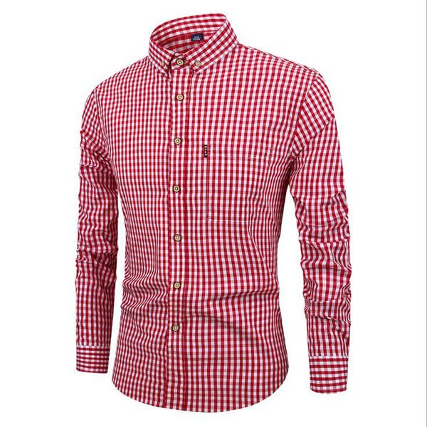 cotton stripe men's cotton polyester plaid shirt street star version men's long sleeve turn down collar casual shirt red, White;black
cotton stripe men's cotton polyester plaid shirt street star version men's long sleeve turn down collar casual shirt red, White;black