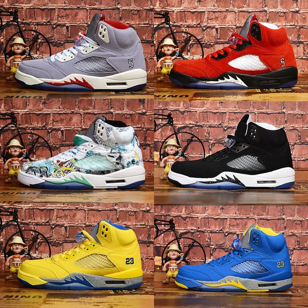 trophy room x 5 jsp 2019 new basketball shoes men women 5s laney satin bred wings oreo yellow international flight sports sneakers 36-47
trophy room x 5 jsp 2019 new basketball shoes men women 5s laney satin bred wings oreo yellow international flight sports sneakers 36-47