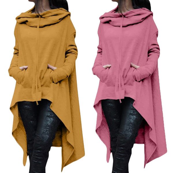 autumn plus size women asymmetric hoodie solid color long sleeve hem fishtail hoodie sweatshirt pullover loose oversized, Black
autumn plus size women asymmetric hoodie solid color long sleeve hem fishtail hoodie sweatshirt pullover loose oversized, Black