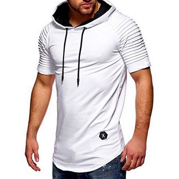 men tshirt summer fashion hooded sling folding short -sleeve tee male t -shirt slim male camisa masculina plus size m-3xl, White;black
men tshirt summer fashion hooded sling folding short -sleeve tee male t -shirt slim male camisa masculina plus size m-3xl, White;black