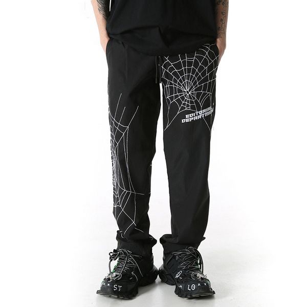 ewq / men's wear hip hop loose elastic waist pants embroidery ankle pants spring summer casual drewstring sportwear male 9y1729, Black
ewq / men's wear hip hop loose elastic waist pants embroidery ankle pants spring summer casual drewstring sportwear male 9y1729, Black