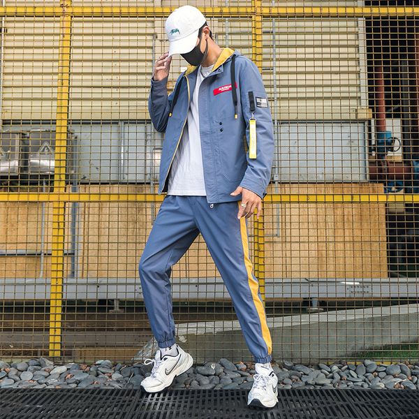 mens spring and autumn sports suit hooded cotton tracksuit jacket mens two piece jogging homme sweat men long sleeve set hh50tz, Gray
mens spring and autumn sports suit hooded cotton tracksuit jacket mens two piece jogging homme sweat men long sleeve set hh50tz, Gray