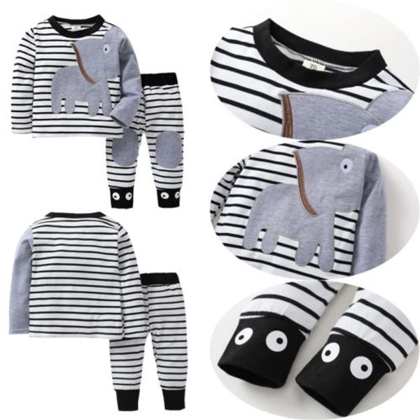 2pcstoddler baby boy elephant animals sleepwear long sleeve outfit +pants household pajama clothes set 0-18m, Blue;red
2pcstoddler baby boy elephant animals sleepwear long sleeve outfit +pants household pajama clothes set 0-18m, Blue;red